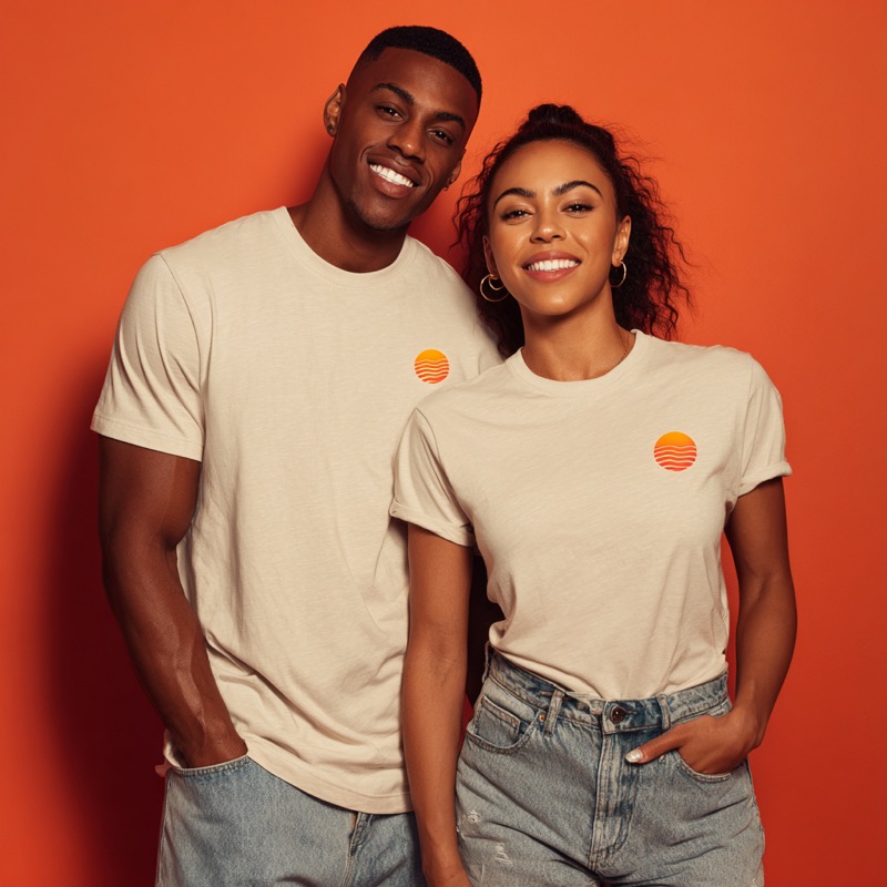 couple wearing tshirt